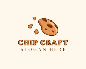 Chocolate Chip Cookie Dessert logo design