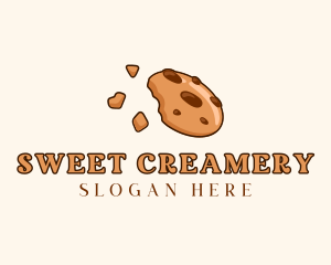 Chocolate Chip Cookie Dessert logo design