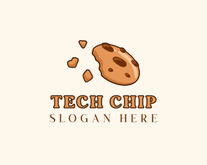 Chocolate Chip Cookie Dessert logo design