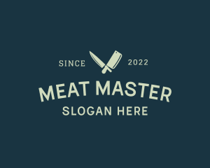 Kitchen Butcher Knife logo design