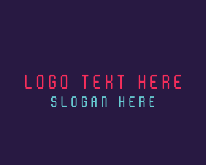 Entertainment - Cyber Pixel Tech Wordmark logo design