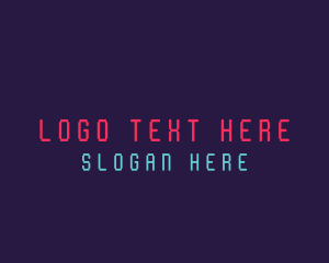 Cyber Pixel Tech Wordmark Logo