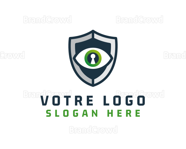 Cyber Security Eye Shield Logo