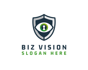 Cyber Security Eye Shield logo design