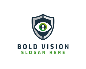 Cyber Security Eye Shield logo design