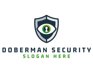 Cyber Security Eye Shield logo design