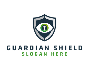 Cyber Security Eye Shield logo design