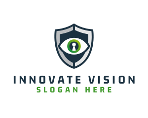 Cyber Security Eye Shield logo design