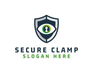 Cyber Security Eye Shield logo design