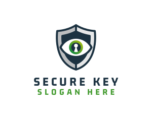 Password - Cyber Security Eye Shield logo design