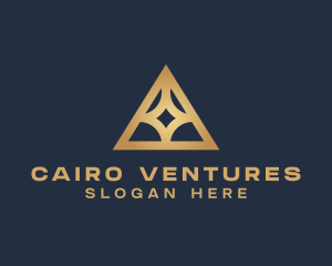 Cairo - Architecture Pyramid Structure logo design