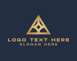 Strategist - Architecture Pyramid Structure logo design