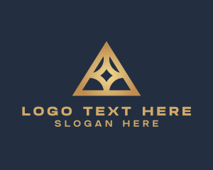 Egypt - Architecture Pyramid Structure logo design