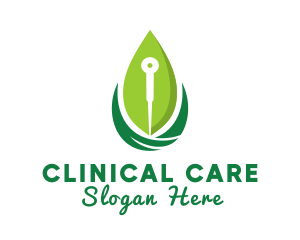 Leaf Acupuncture Treatment  logo design