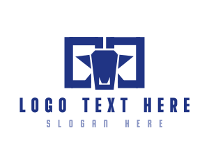 Goat - Horn Ram Goat logo design