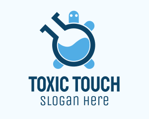 Toxic - Blue Turtle Laboratory logo design