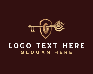 Lock - Luxury Key Security logo design