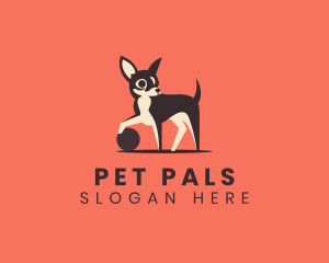 Chihuahua Pet Ball logo design