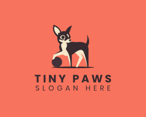 Chihuahua Pet Ball logo design