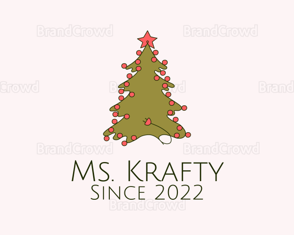 Christmas Tree Decoration Logo