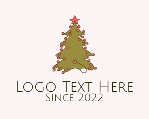 Festival - Christmas Tree Decoration logo design