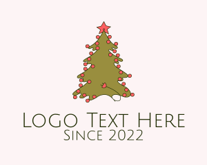 Winter - Christmas Tree Decoration logo design