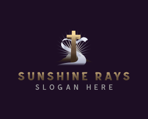 Rays - Christian Cross Worship logo design