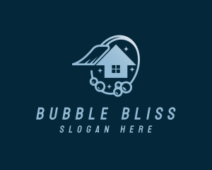 Bubble - House Cleaning Bubble logo design