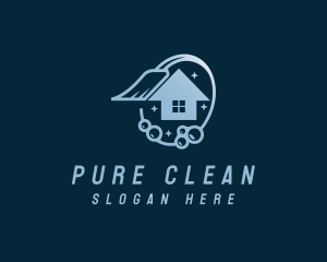 House Cleaning Bubble logo design