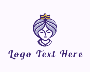 Head - Regal Crown Maiden logo design