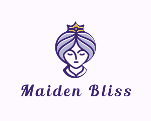 Maiden - Regal Crown Maiden logo design