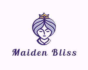 Regal Crown Maiden logo design