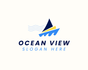 Pier - Ocean Boat Sailing logo design