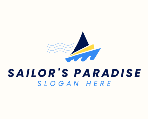 Boat - Ocean Boat Sailing logo design