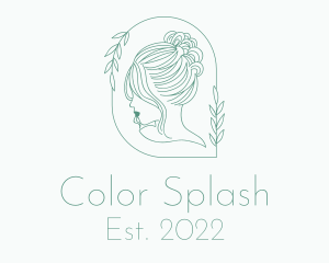 Dye - Woman Hairdresser Salon logo design