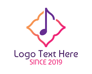 Pop - Classy Music Note logo design