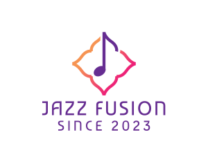 Jazz - Floral Music Note logo design