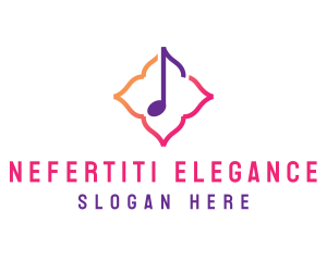 Floral Music Note logo design