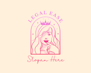 Woman - Pretty Feminine Princess logo design