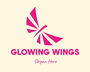 Pink Insect Wings logo design