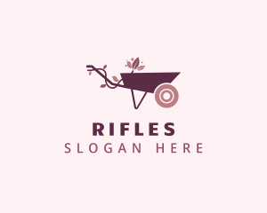 Flower Garden Wheelbarrow Logo