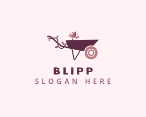 Flower - Flower Garden Wheelbarrow logo design