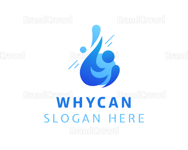 Blue Sanitary Water Logo