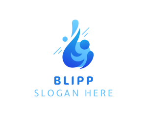 Blue Sanitary Water Logo