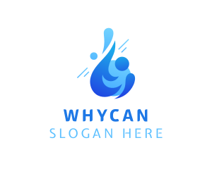 Blue Sanitary Water Logo