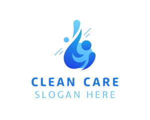 Hygienic - Blue Sanitary Water logo design