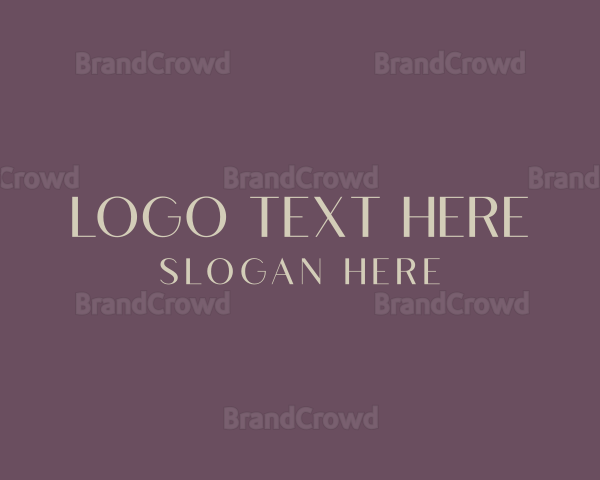 Gold Classy Wordmark Logo