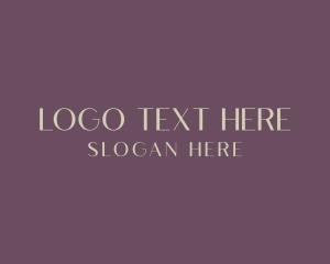 Resort - Gold Classy Wordmark logo design