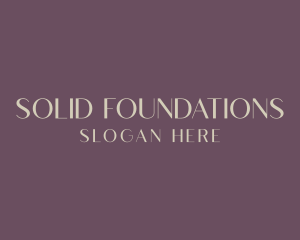 Gold Classy Wordmark Logo