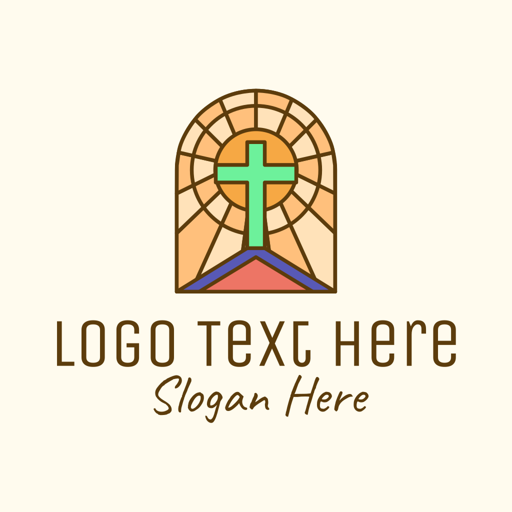 Sacred Church Stained Glass Logo | BrandCrowd Logo Maker